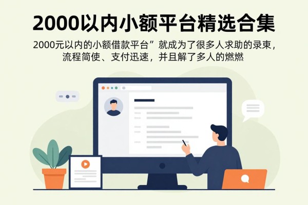 2000以内小额借款平台精选合集！这5个靠谱口子速速收藏