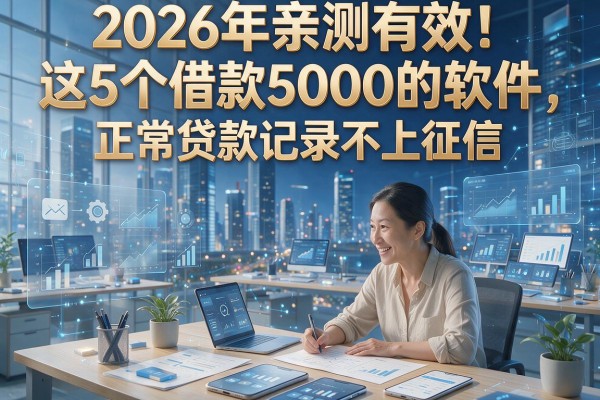 2026年亲测有效！这5个借款5000的软件，正常贷款记录不上征信