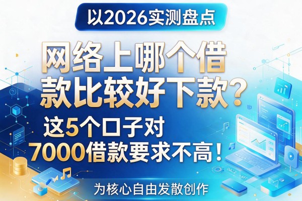 2026实测盘点：网络上哪个借款比较好下款？这5个口子对7000借款要求不高！