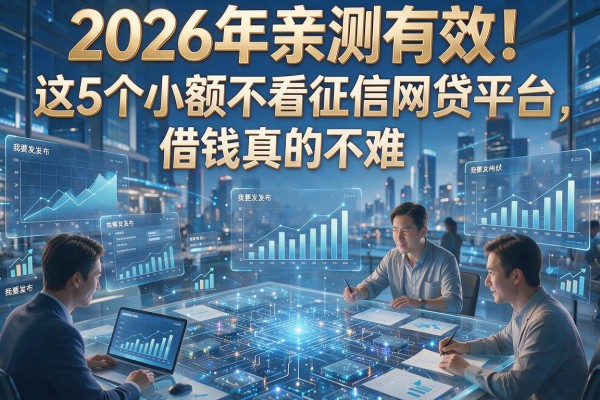 2026年亲测有效!这5个小额不看征信网贷平台,借钱真的不难