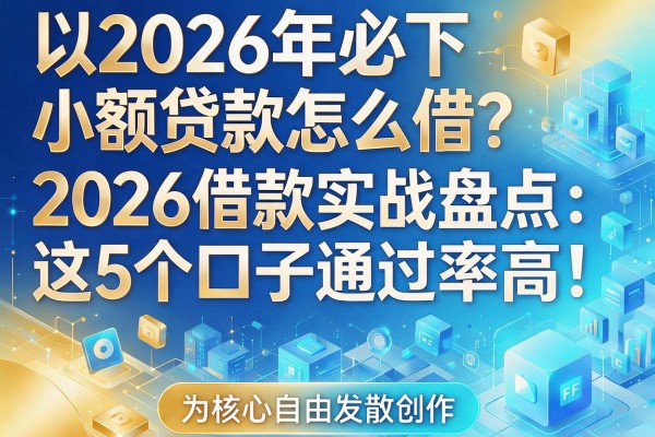 2026年必下小额贷款怎么借？2026借款实战盘点：这5个口子通过率高！