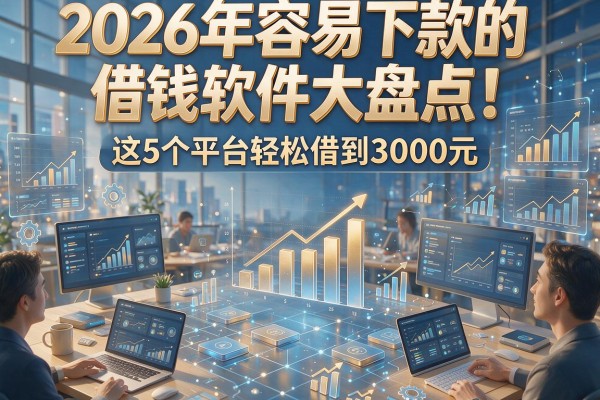 2026年容易下款的借钱软件大盘点!这5个平台轻松借到3000元