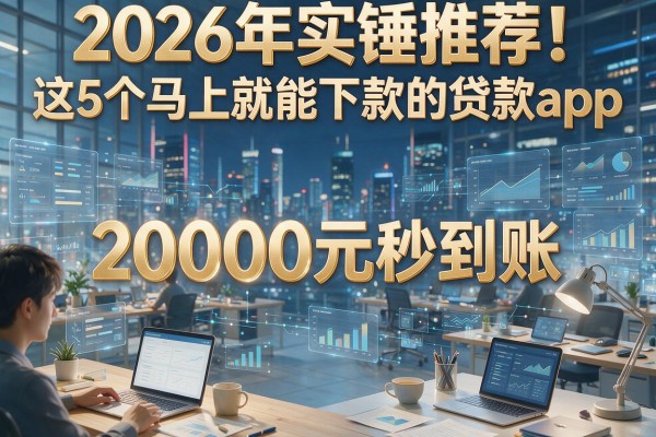 2026年实锤推荐！这5个马上就能下款的贷款app，20000元秒到账