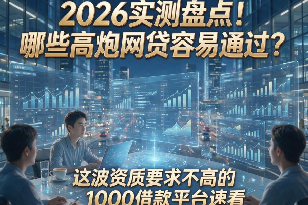 2026实测盘点!哪些高炮网贷容易通过?这波资质要求不高的1000借款平台速看
