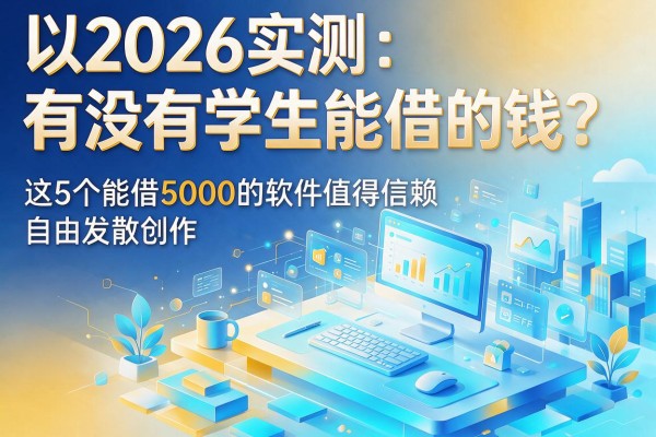 2026实测:有没有学生能借的钱?这5个能借5000的软件值得信赖