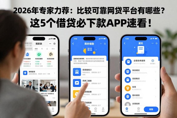2026年专家力荐:比较可靠的网贷平台有哪些?这5个借款必下款APP速看!