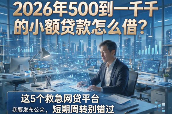 2026年500到一千的小额贷款怎么借?这5个救急网贷平台,短期周转别错过!