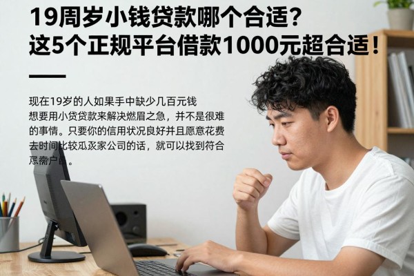 19周岁小额贷款哪个合适？这5个正规平台借款1000元超合适！