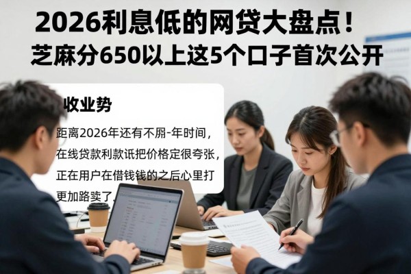 2026利息低的网贷大盘点!芝麻分650以上这5个口子首次公开