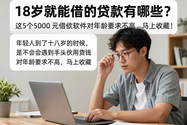 18岁就能借的贷款有哪些？这5个5000元借款软件对年龄要求不高，马上收藏！