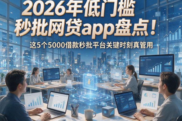 2026年低门槛秒批网贷app盘点！这5个5000借款秒批平台关键时刻真管用
