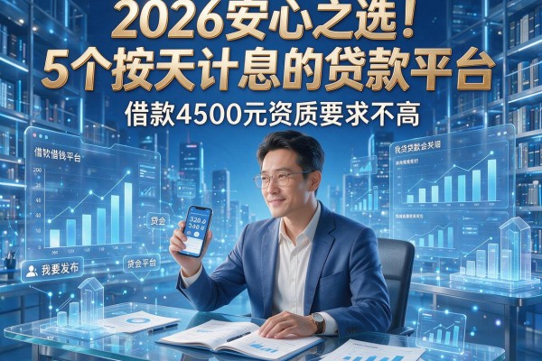 2026安心之选!5个按天计息的贷款平台,借款4500元资质要求不高