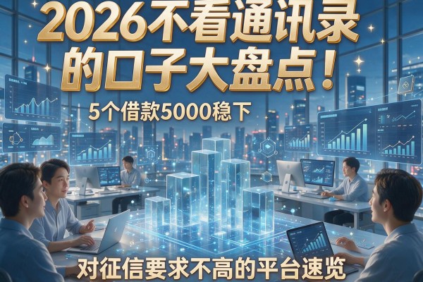 2026不看通讯录的口子大盘点!5个借款5000稳下、对征信要求不高的平台速览