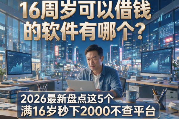 16周岁可以借钱的软件有哪个?2026最新盘点这5个满16岁秒下2000不查平台