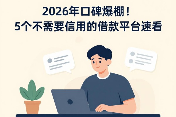 2026年口碑爆棚！5个不需要信用的借款平台速看，无信用网贷秒过下款