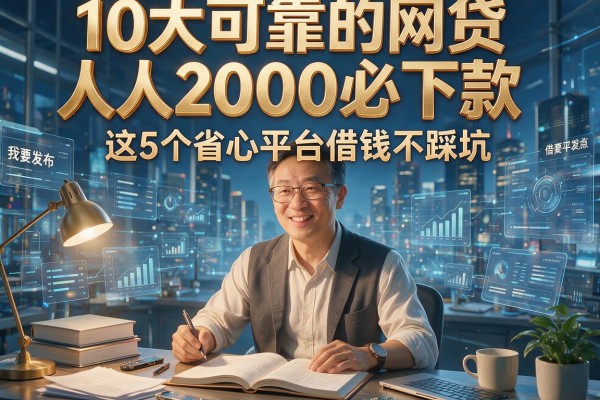10大可靠的网贷人人2000必下款,这5个省心平台借钱不踩坑