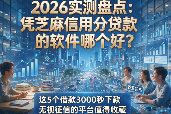 2026实测盘点：凭芝麻信用分贷款的软件哪个好？这5个借款3000秒下款、无视征信的平台值得收藏