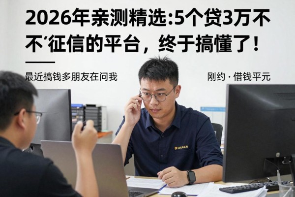 2026年亲测精选:5个贷3万不查征信的平台,终于搞懂了!