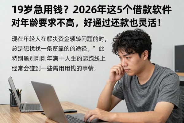 19岁急用钱？2026年这5个借款软件对年龄要求不高，好通过还款也灵活！