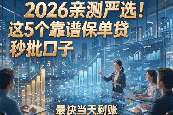 2026亲测严选!这5个靠谱保单贷秒批口子,最快当天到账!