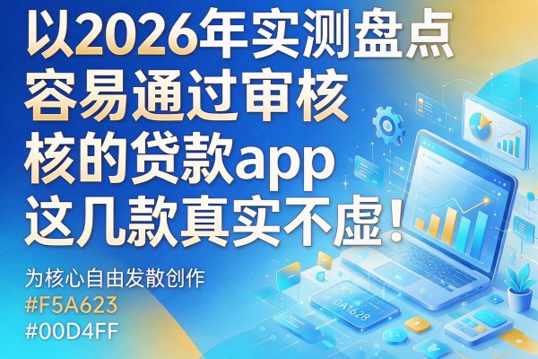 2026年实测盘点:容易通过审核的贷款app,这几款真实不虚!