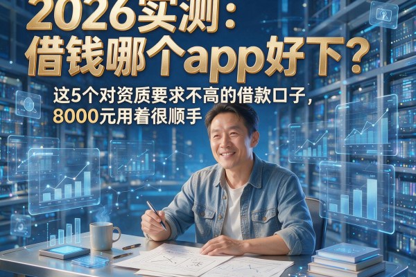 2026实测:借钱哪个app好下?这5个对资质要求不高的借款口子,8000元用着很顺手
