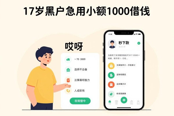 17岁黑户急用小额1000借钱,这5个秒下款APP速看