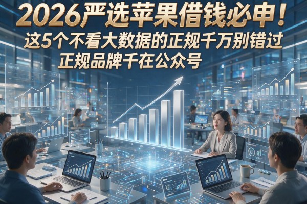 2026严选苹果借钱必申!这5个不看大数据的正规品牌千万别错过