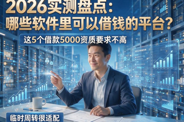 2026实测盘点:哪些软件里可以借钱的平台?这5个借款5000资质要求不高,临时周转很适配