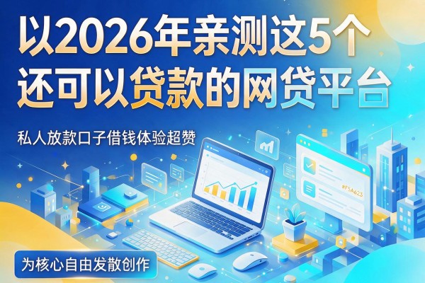 2026年亲测这5个还可以贷款的网贷平台,私人放款口子借钱体验超赞