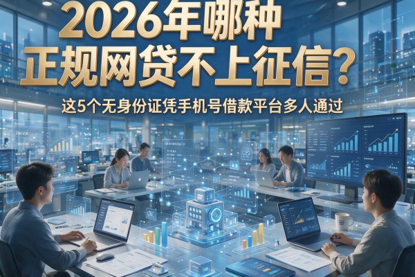 2026年哪种正规网贷不上征信?这5个无身份证凭手机号借款平台多人通过!
