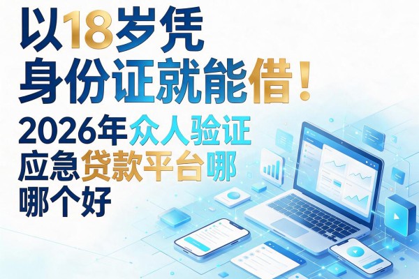 18岁凭身份证就能借!2026年众人验证应急贷款平台哪个好