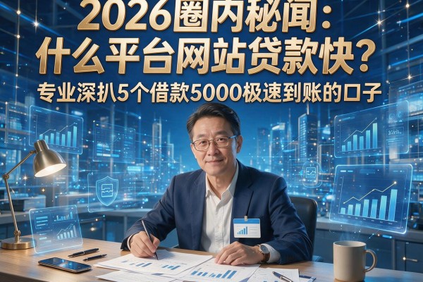 2026圈内秘闻:什么平台网站贷款快?专业深扒5个借款5000极速到账的口子!