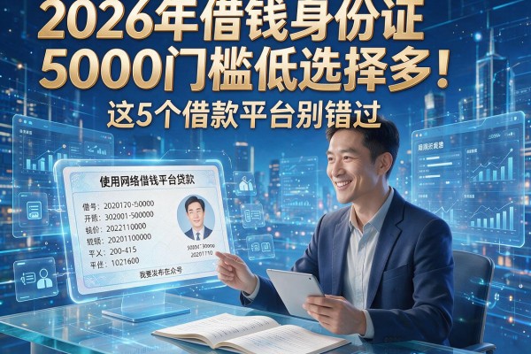 2026年借钱身份证5000门槛低选择多！这5个借款平台别错过