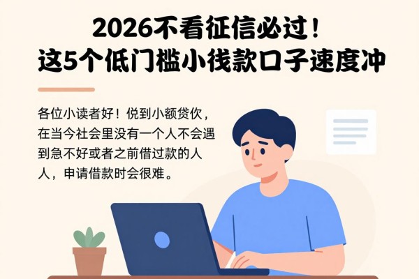 2026不看征信必过！这5个低门槛小额贷款口子速度冲！