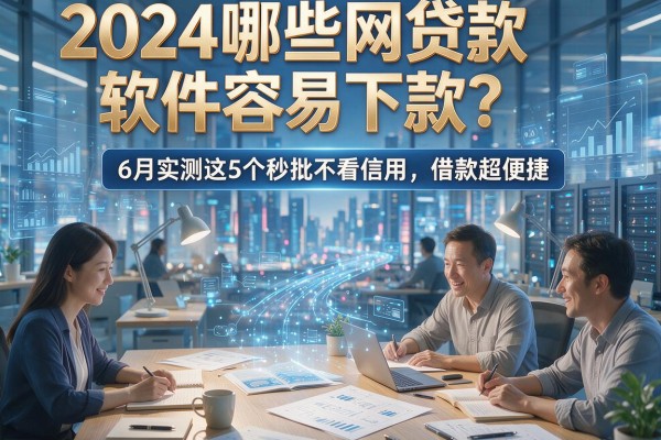 2024哪些网贷软件容易下款？6月实测这5个秒批不看信用，借款超便捷！