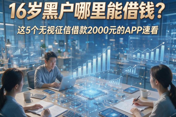 16岁黑户哪里能借钱?这5个无视征信借款2000元的APP速看