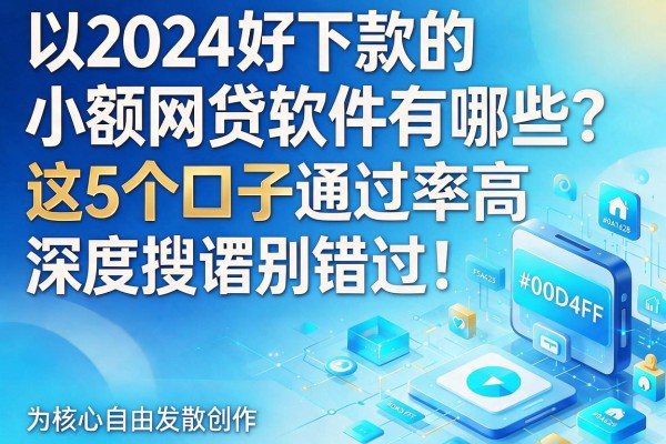 2024好下款的小额网贷软件有哪些?这5个口子通过率高,深度搜罗别错过!