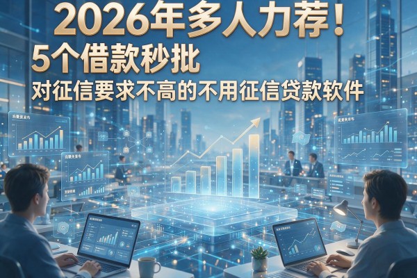 2026年多人力荐！5个借款秒批、对征信要求不高的不用征信贷款软件