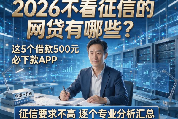 2026不看征信的网贷有哪些?这5个借款500元必下款APP,征信要求不高逐个专业分析汇总!
