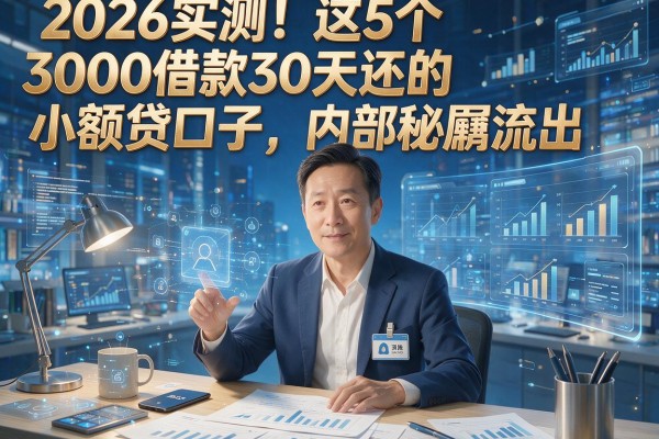 2026实测!这5个3000借款30天还的小额贷口子,内部秘籍流出