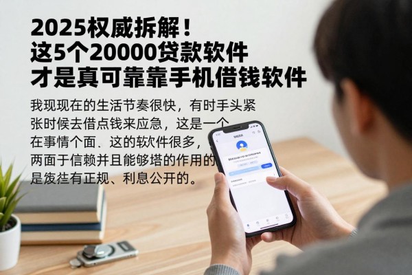 2025权威拆解！这5个20000贷款软件才是真可靠的手机借钱软件