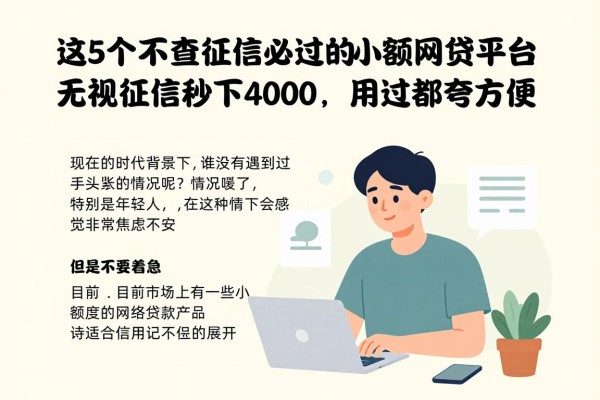 2026实测分享:这5个不查征信必过的小额网贷平台,无视征信秒下4000,用过都夸方便!