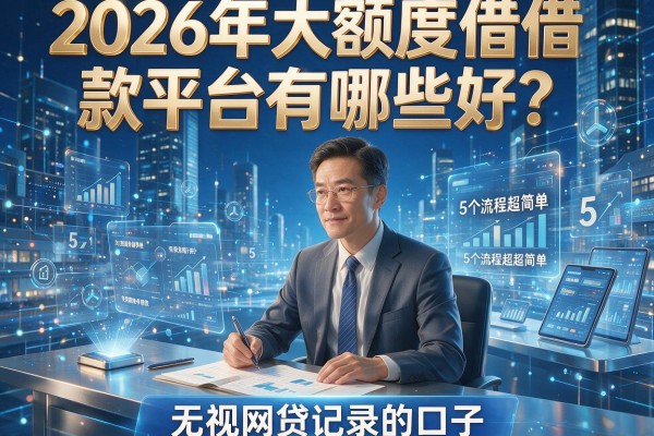 2026年大额度借款平台有哪些好?盘点5个流程超简单、无视网贷记录的口子