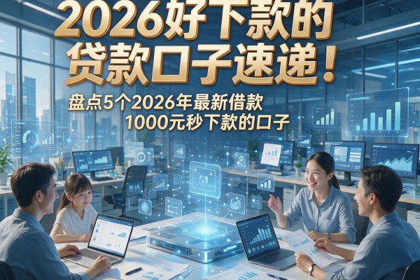 2026好下款的贷款口子速递!盘点5个2026年最新借款1000元秒下款的口子