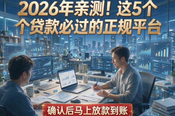 2026年亲测!这5个贷款必过的正规平台,确认后马上放款到账