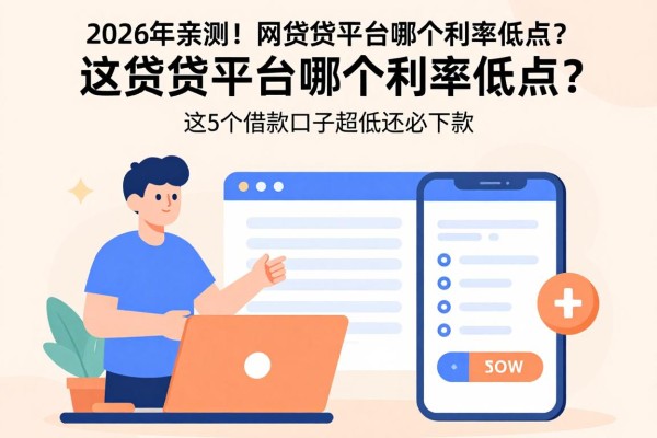 2026年亲测！网贷款平台哪个利率低点？这5个借款口子利率超低还必下款