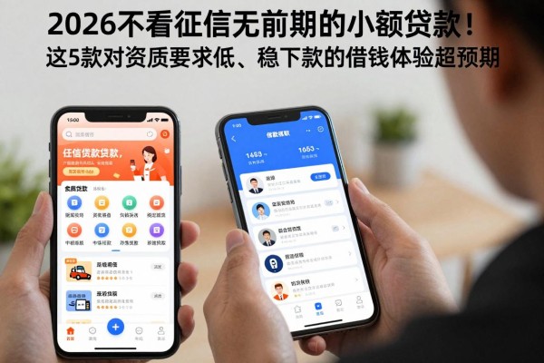 2026不看征信无前期的小额贷款!这5款对资质要求低、稳下款的借钱App体验超预期
