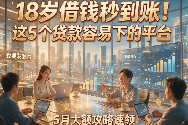 18岁借钱秒到账!这5个贷款容易下的平台,5月大额攻略速领!