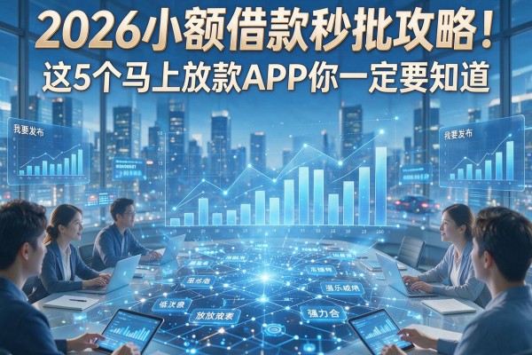2026小额借款秒批攻略!这5个马上放款APP你一定要知道